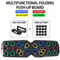 Multifunctional Folding Push up Board Set Bracket Abdominal Muscle Training Equipment Portable Push up Board Exercise Training