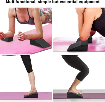 2 Pack Non-Slip Squat Wedge Blocks for Enhanced Squats, Calf Raises, and More!